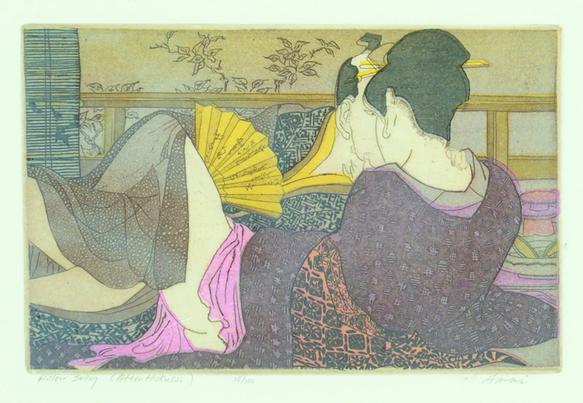 Noboru Sawai  “Pillow Song” [After Hokusai] #15/100