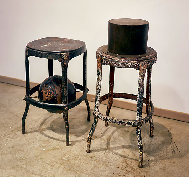 Walter May  “High Chairs (hat and globe)”  Live Auction Lot #19