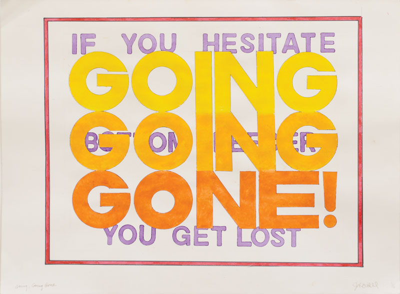 John Will   “GOING GOING GONE!”   Live Auction Lot #27